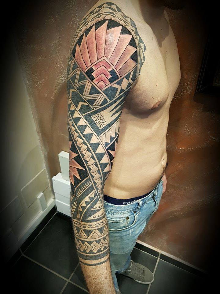 Polinéz tetoválás a Pinker Tattoo galériából